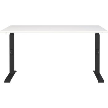 Pracovný stôl s nastaviteľnou výškou s bielou doskou 80x140 cm Downey – Germania - Image 2