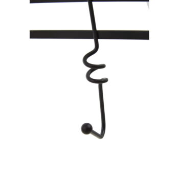 Čierny kovový vešiak na dvere 46 cm Jaxen – Premier Housewares - Image 4
