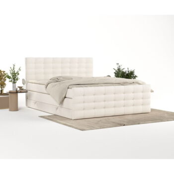 Krémová boxspring posteľ s úložným priestorom 180x200 cm Blend – Maison de Rêve - Image 2