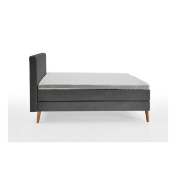 Tmavosivá boxspring posteľ 180x200 cm Linea - Meise Möbel – Obrázok 4