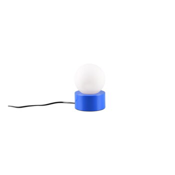 Modrá stolová lampa so skleneným tienidlom (výška 17 cm) Countess – Trio - Image 2