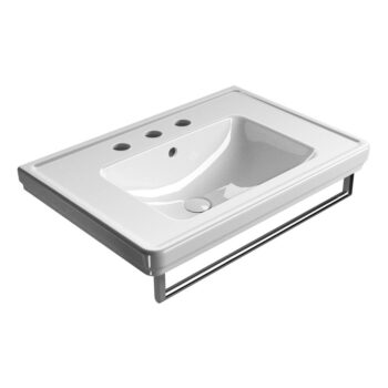 Biele keramické umývadlo 75x50 cm Classic – Sapho - Image 2