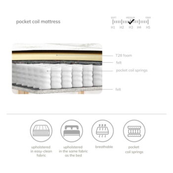 Hnedá boxspring posteľ s úložným priestorom 200x200 cm Araya – Maison de Rêve - Image 4