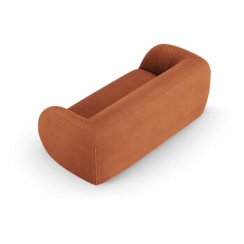 Oranžová pohovka z textílie buklé 210 cm Essen – Cosmopolitan Design - Image 3