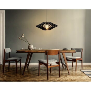 Čierne závesné svietidlo ø 47 cm – Opviq lights - Image 2