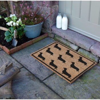 Rohožka z kokosového vlákna 40x60 cm Dachshund – Artsy Doormats - Image 2