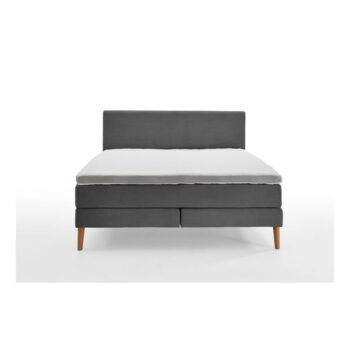 Tmavosivá boxspring posteľ 180x200 cm Linea - Meise Möbel – Obrázok 2