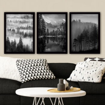 Obrazy v súprave 3 ks 35x45 cm Black & White – Wallity - Image 2