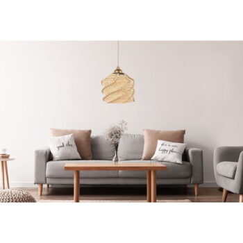 Svetlohnedé závesné svietidlo ø 20 cm – Opviq lights – Obrázok 2