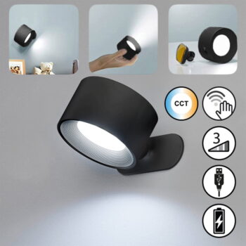 Čierne LED nástenné svietidlo Magnetics – Fischer & Honsel - Image 3