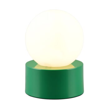 Zelená stolová lampa so skleneným tienidlom (výška 17 cm) Countess – Trio – Obrázok 2