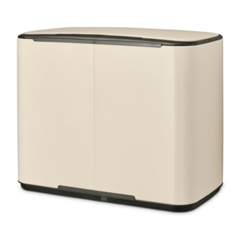 Béžový nášľapný oceľový odpadkový kôš na triedený odpad 33 l Bo – Brabantia - Image 2