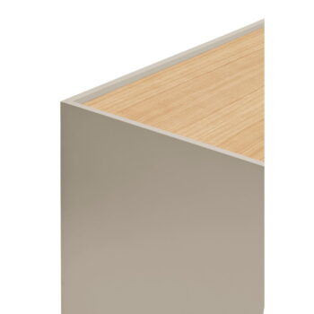 Nízka komoda v dekore duba v béžovo-prírodnej farbe 130x78 cm Otto – Teulat - Image 9