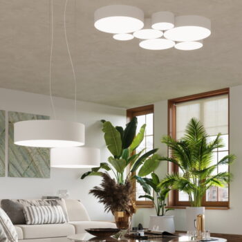 Biele závesné svietidlo ø 35 cm Atis – Nice Lamps - Image 2