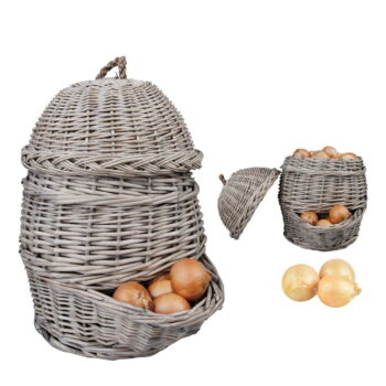 Ratanový kôš na zeleninu Onion – Esschert Design - Image 3