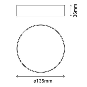 Biele stropné svietidlo SULION Rond, ø 13,5 cm - Image 6