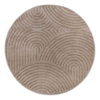 Svetlohnedý okrúhly koberec ø 160 cm Panglao New York Taupe – Elle Decoration - Image 7