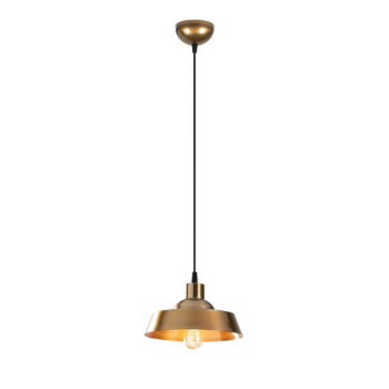 Závesné svietidlo v zlatej farbe s kovovým tienidlom ø 22 cm Berceste – Opviq lights - Image 2