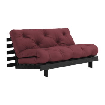 Vínovočervená rozkladacia pohovka 160 cm Roots Black Night – Karup Design - Image 2