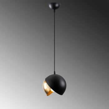 Závesné svietidlo v čierno-zlatej farbe s kovovým tienidlom ø 20 cm Berceste – Opviq lights - Image 5