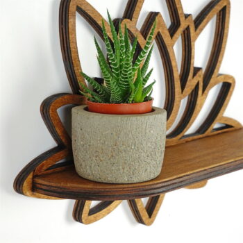 Polica v prírodnej farbe 33 cm Lotus – Kalune Design - Image 5