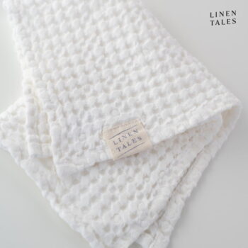 Biele uteráky a osušky v súprave 3 ks Honeycomb - Linen Tales – Obrázok 4