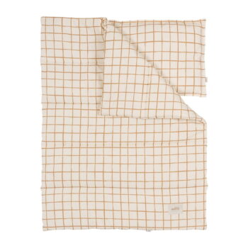 Béžová súprava do postieľky Camel Check – Malomi Kids