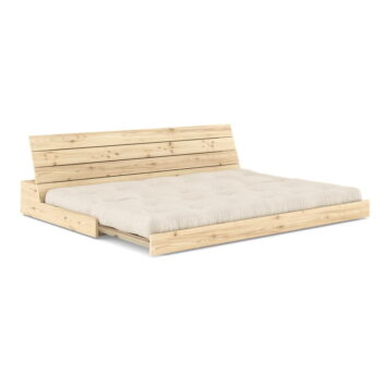 Sivo-béžová ľanová rozkladacia pohovka 196 cm Base – Karup Design - Image 3