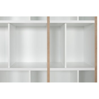 Biela knižnica TemaHome Group, šírka 108 cm - Image 6