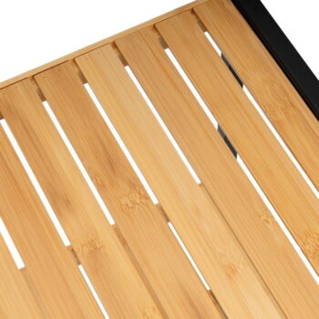Bambusový regál v čierno-prírodnej farbe 30x70 cm – Casa Selección - Image 3