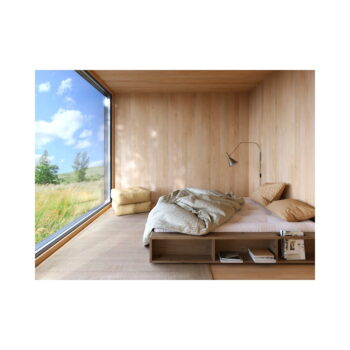 Hnedá dvojlôžková posteľ z borovicového dreva s roštom 140x200 cm Ziggy – Karup Design - Image 3