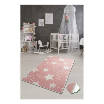 Detský koberec Pink Stars, 140 × 190 cm - Image 2