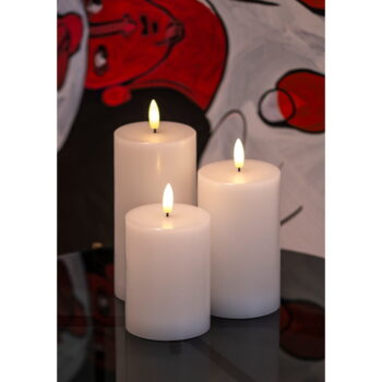 LED sviečky v súprave 3 ks (výška 15 cm) Sille Rechargeable – Sirius - Image 2