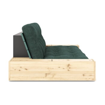Tmavozelená menčestrová rozkladacia pohovka 244 cm Base – Karup Design - Image 4
