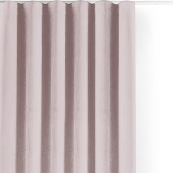 Svetloružový zamatový dimout záves 200x250 cm Velto – Filumi