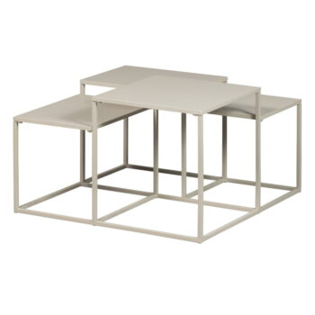 Béžový kovový konferenčný stolík 70x70 cm Mida – WOOOD - Image 3