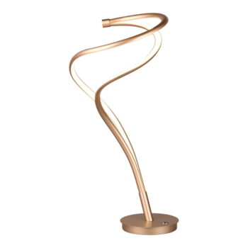 LED stolová lampa s kovovým tienidlom v zlatej farbe (výška 56 cm) Nala – Trio Select - Image 2