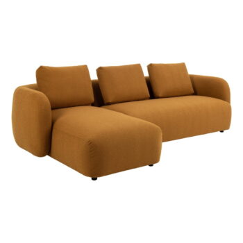 Rohová pohovka z textílie buklé v horčicovej farbe (ľavý roh) Imola – Bonami Selection – Obrázok 8