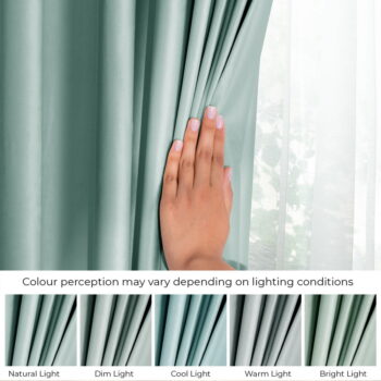 Zamatový dimout záves v mentolovej farbe 140x270 cm Pleat – AmeliaHome - Image 7