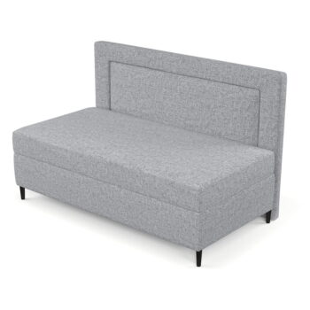 Sivá čalúnená jednolôžková posteľ 90x200 cm Alba – Maison de Rêve – Obrázok 8