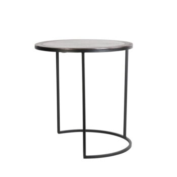 Kovové okrúhle odkladacie stolíky v súprave 2 ks ø 50 cm Talca - Light & Living - Image 4