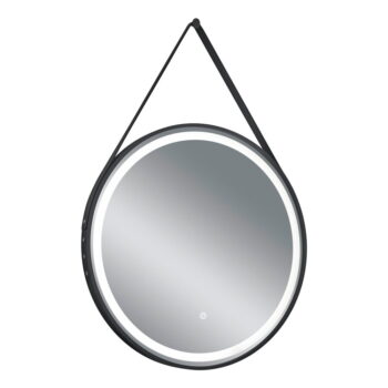 Nástenné zrkadlo s osvetlením ø 60 cm Fine – Mirrors and More - Image 3