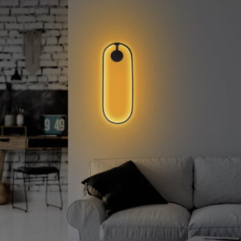 Čierne LED nástenné svietidlo Can – Opviq lights - Image 5