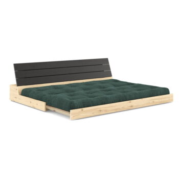 Tmavozelená menčestrová rozkladacia pohovka 196 cm Base – Karup Design – Obrázok 3