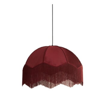 Vínové závesné svietidlo s textilným tienidlom ø 50 cm Malacia – Light & Living - Image 3