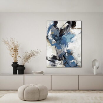 Obraz 90x120 cm Blue Vibes – Malerifabrikken - Image 2