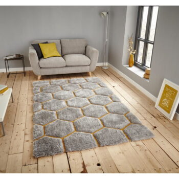 Sivý koberec Think Rugs Noble House, 120 × 170 cm - Image 2