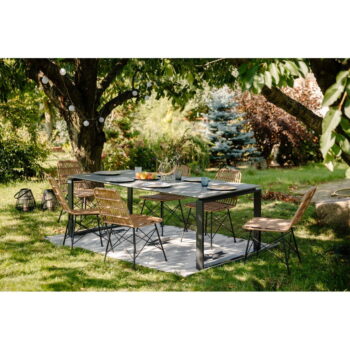 Sivý záhradný stôl pre 8 osôb Bonami Selection Strong, 210 x 100 cm – Obrázok 8