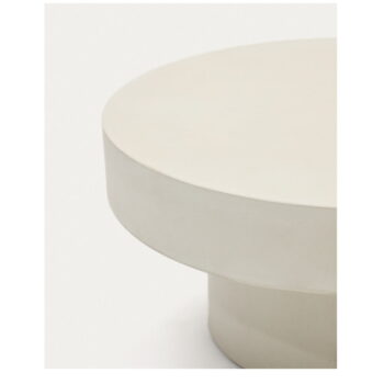 Betónový okrúhly záhradný odkladací stolík ø 66 cm Aiguablava – Kave Home – Obrázok 5