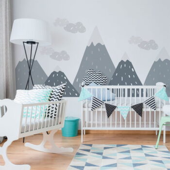 Nástenná samolepka Ambiance Scandinavian Giant Mountains Dinka – Obrázok 5